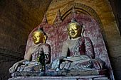 Bagan Myanmar. The Twin Buddha statues (Gautama & Maitreya), Dhammayangyi Pahto temple. 